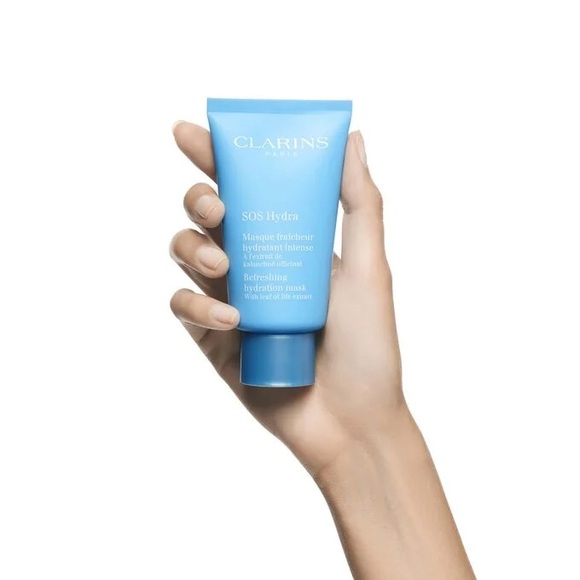 New in box Clarins SOS Hydra Hydration Mask - Blue - Picture 2 of 2